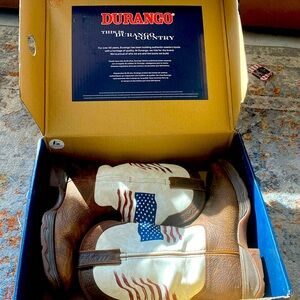 Lady Rebel by Durango Women's Distressed Flag Embroidery Boots size 9